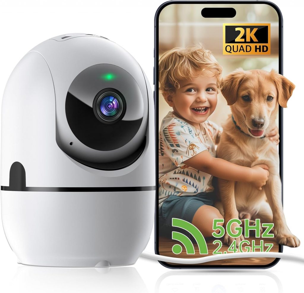 JWQPO Kamera Überwachung Innen,1080P Kamera Indoor,überwachungskamera innen WiFi…