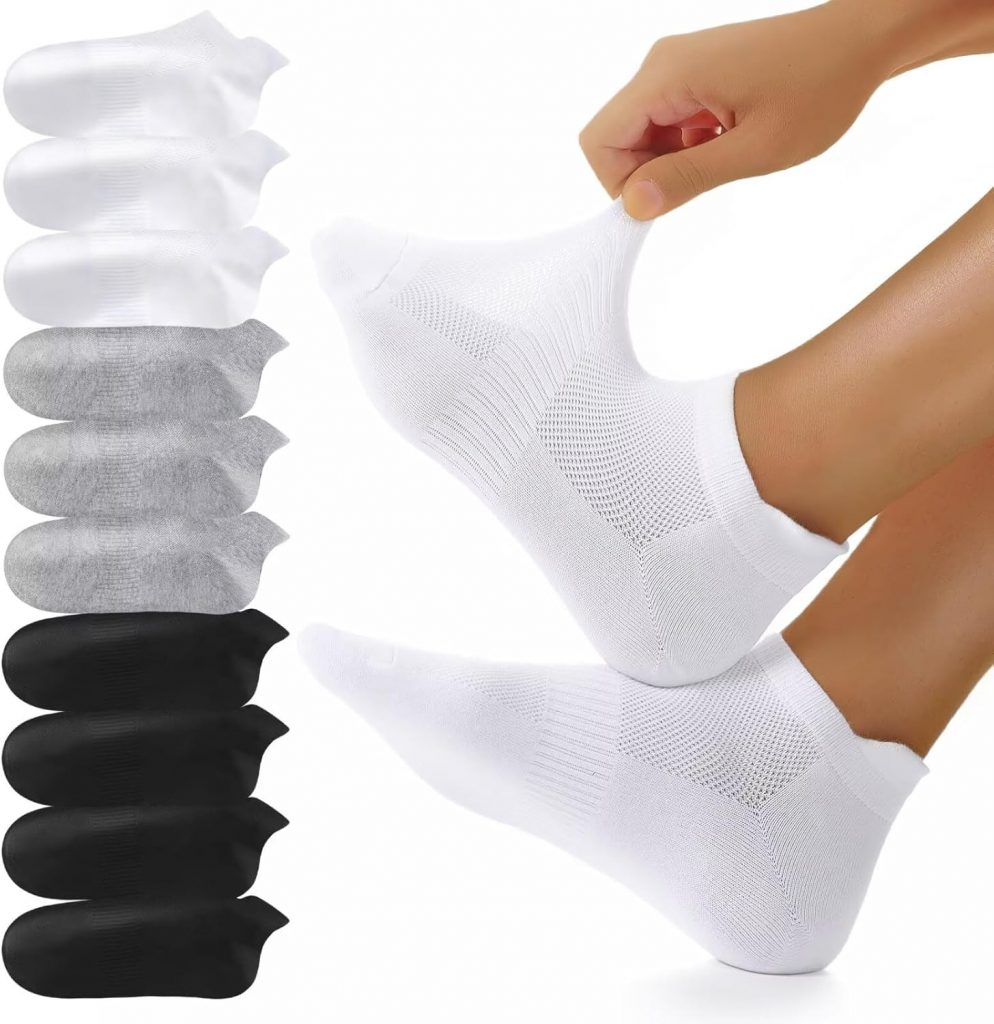 YouShow 10 Paar Sneaker Socken Herren Damen Atmungsaktiv Sportsocken, Kurze Socken Baumwolle Knöchelsocken…