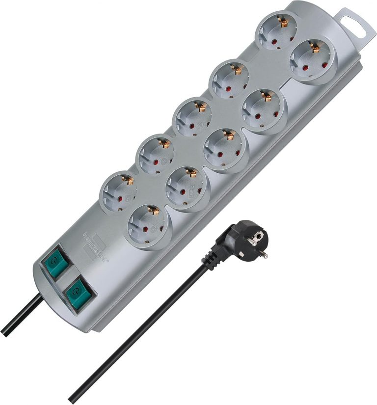 Brennenstuhl Primera-Line, Steckdosenleiste 10-Fach (Mehrfachsteckdose mit 2 Schaltern für je 5 Steckdosen und 2m Kabel) Silber12,36€ statt 22,99€➡️ https://www.amazon.de/dp/B001NKUVLE/?tag=preisfehlerheute-21