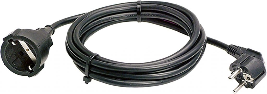 as – Schwabe Kunststoff-Verlängerung – 2 m PVC-Leitung mit Schutzkontaktstecker & Schutzkontaktkupplung – 230 V /…