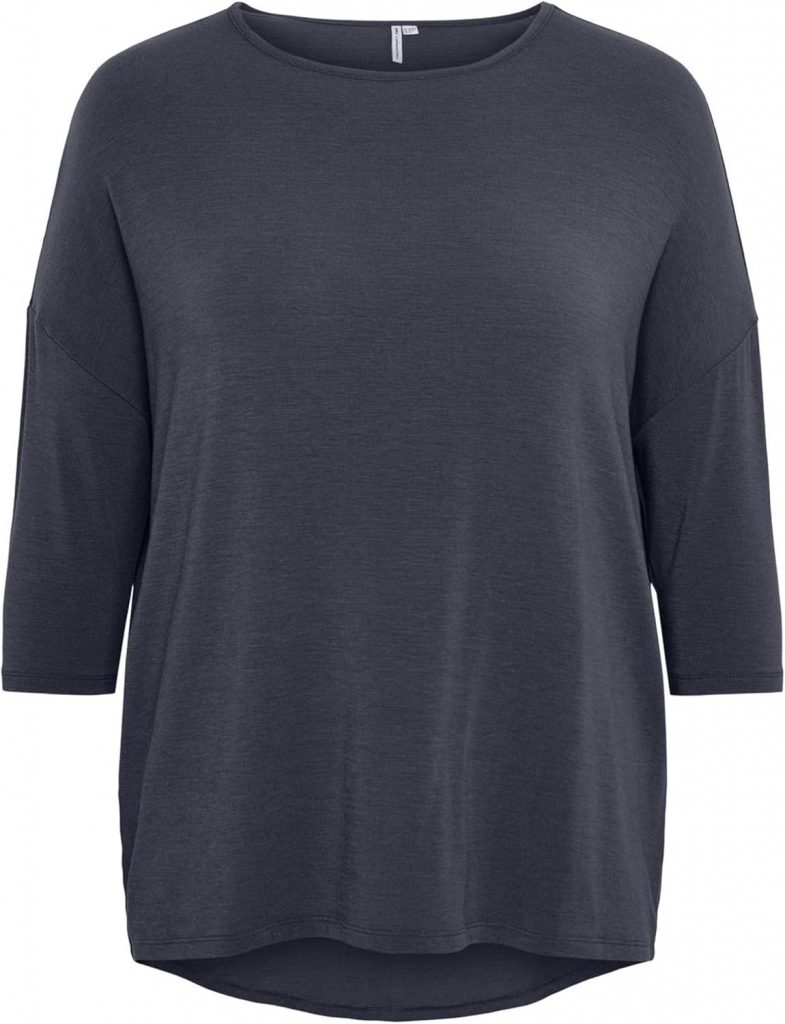 ONLY CARMAKOMA Damen Carlamour 3/4 Top JRS Noos, India Ink, X-Large