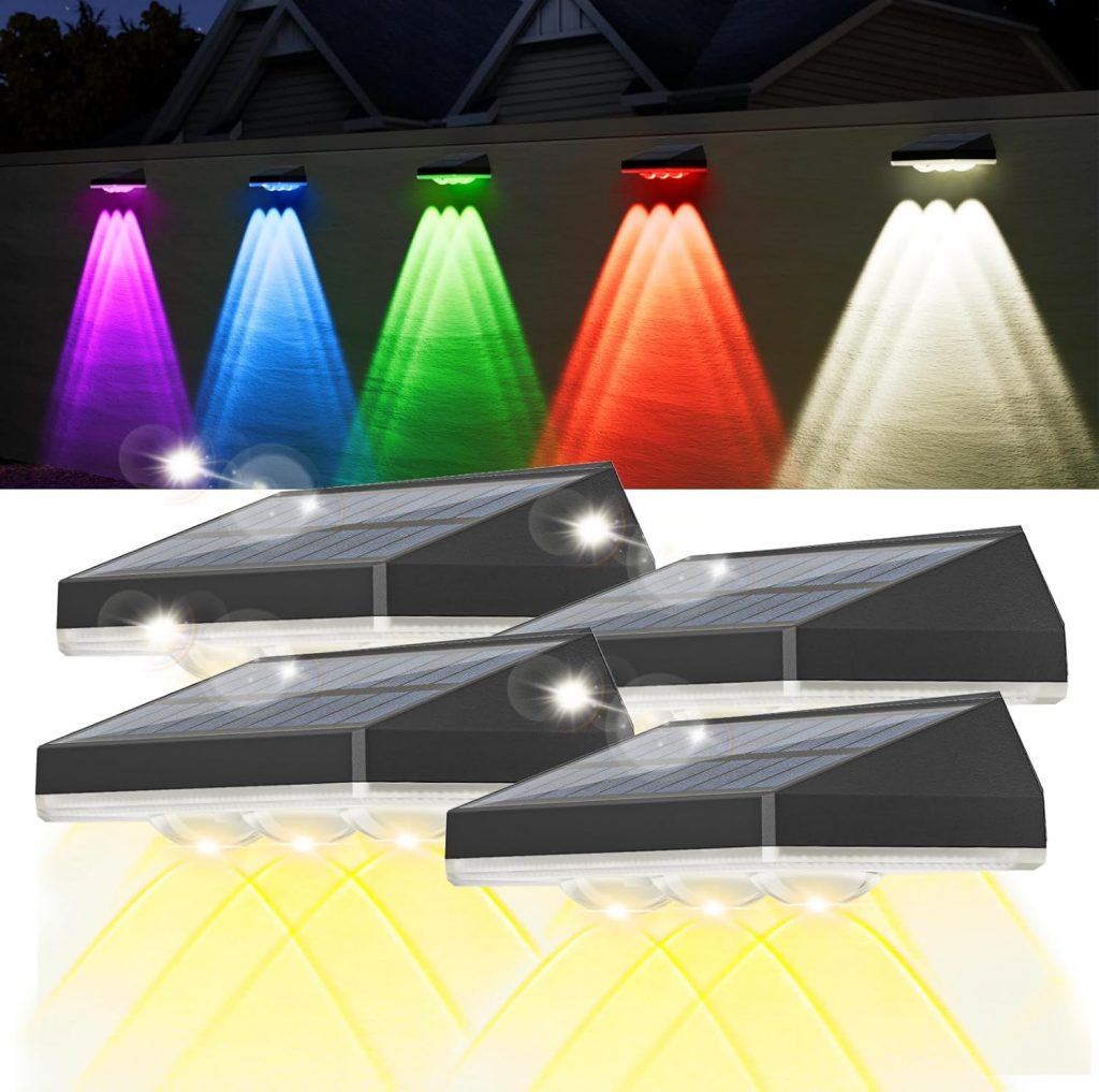 SUPPOU Solarlampen für Außen 4 Stück, Wasserdichte Solarleuchten für Garten…