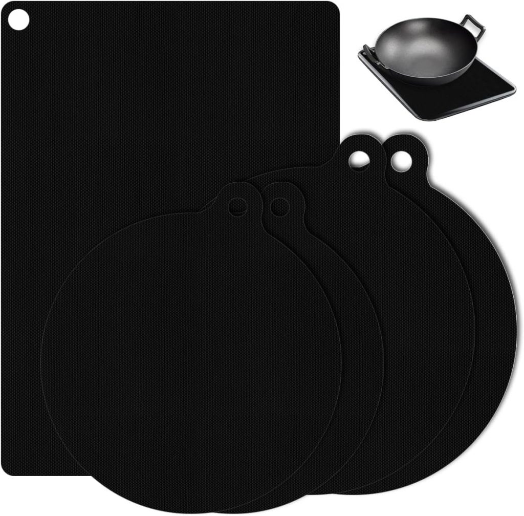 5 Stück Herdabdeckung Induktionsfeld, Induktionsmatte 22cm/24cm/25X35cm…