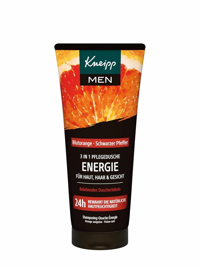 Kneipp MEN 3 in 1 Pflegedusche Energie – Duschgel für Männer – Für Haut, Haar &…