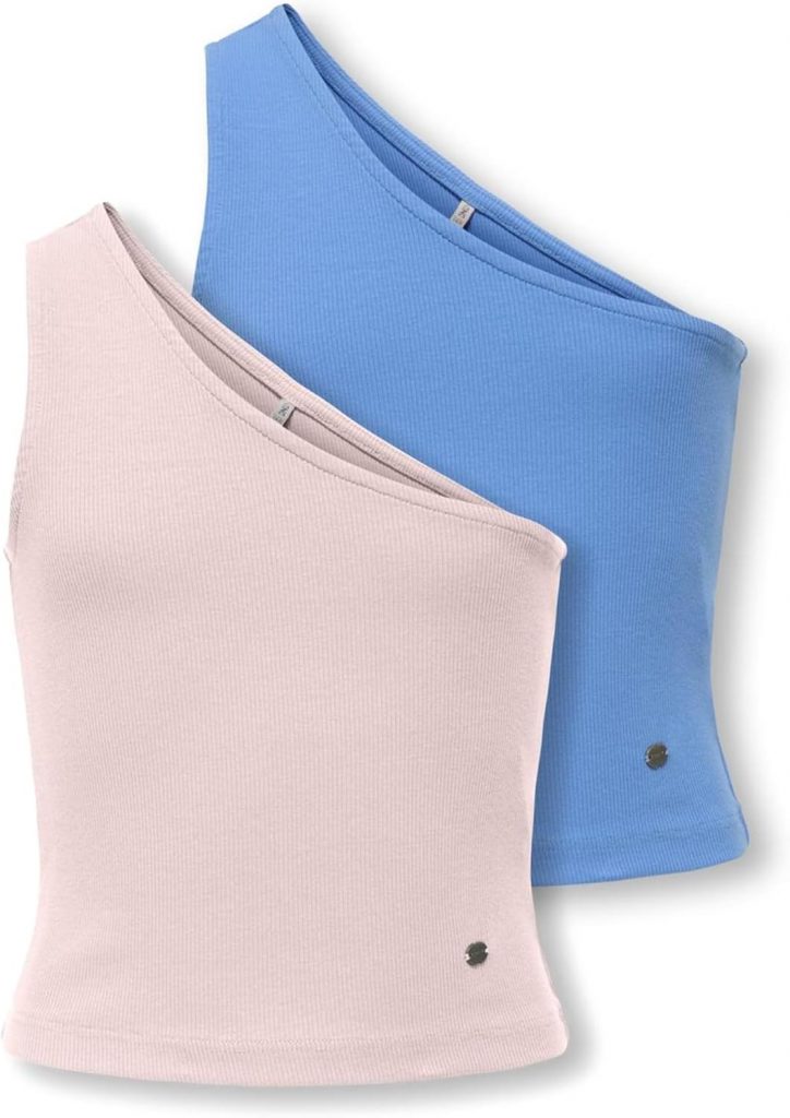 ONLY Kognessa Life Oneshoulder Top JRS 2-Pack
