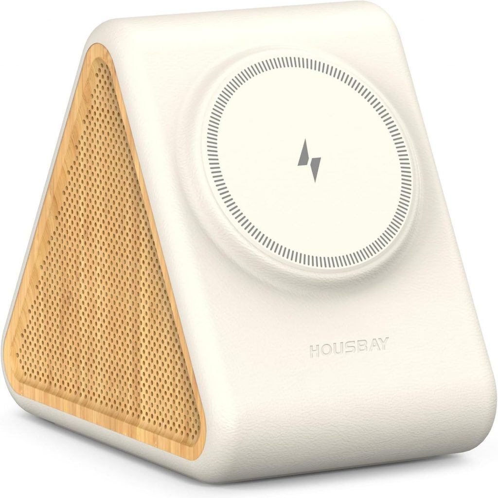 HOUSBAY White Noise Machine mit Magnetic Wireless Charger für iPhone, 31…