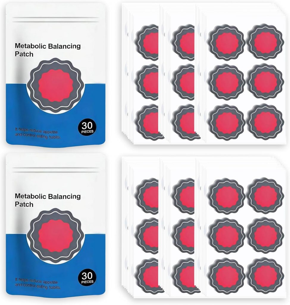 60 Stück Abnehmpflaster, Metabalance Patch, Diskret Hautfreundlich, Patch Sanfte Pflaster zur Unterstützung des Stoffwechselgleichgewichts, Zur Beruhigenden Anwendung, Für Alle Körpertypen