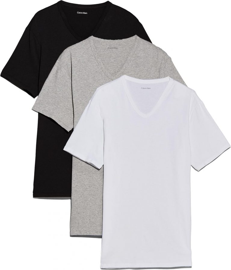 Calvin Klein Herren 3er Pack T-Shirts Kurzarm mit V-Ausschnitt, Mehrfarbig (Black, White, Grey Heather), L23,99€ statt 49,90€➡️ https://www.amazon.de/dp/B0D7QCL2SR/?tag=preisfehlerheute-21