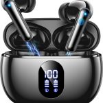 ZZU Bluetooth Kopfhörer, Kopfhörer Kabellos Bluetooth 5.4,2026 in Ear Kopfhörer mit 4 ENC Noise Cancelling Mic, LED Anzeige & 48 Std Spielzeit, HiFi Tiefer Bass, Wasserdicht Sports Earbuds Schwarz