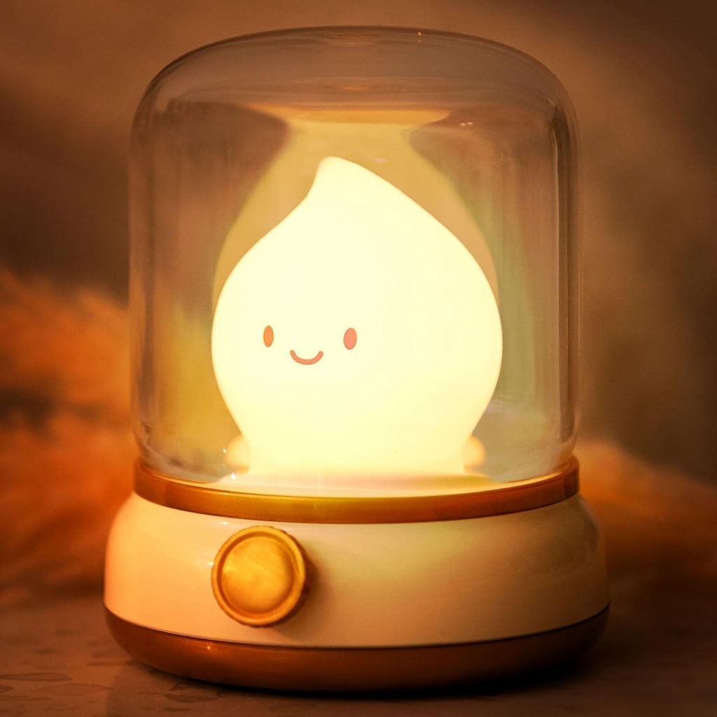 IHALO Nachtlicht Kinder Dimmbar, Kabellose Nachttischlampe mit Timer, Kleine…