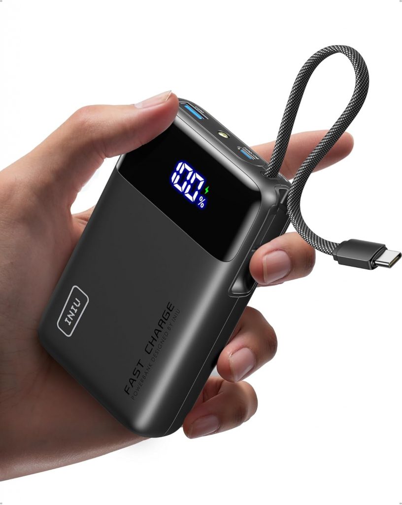INIU 45W Power Bank, Ultra Klein 20000mAh Powerbank mit Integriertem USB C…