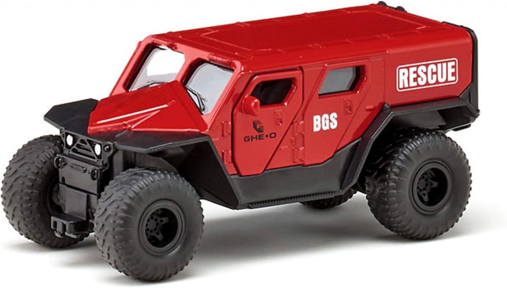 siku 2307, GHE-O Rescue Rettungswagen, 1:50, Metall/Kunststoff, Rot, Viele…