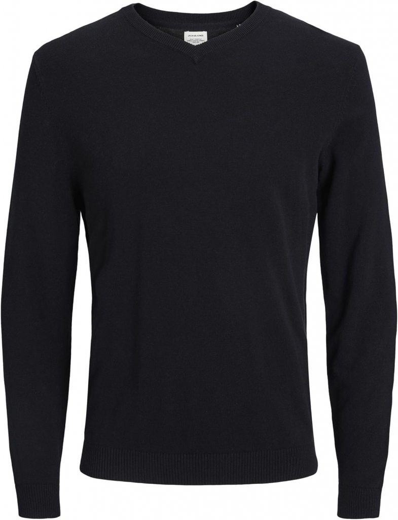 JACK & JONES Male Strickpullover Einfarbig Strickpullover