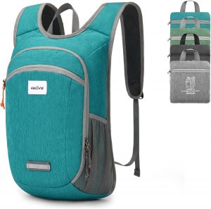HALOVIE Faltbarer Rucksack Ultraleicht 10L Tagesrucksack Faltbar für Herren Damen Klein Wanderrucksack Daypack Faltrucksack für Wandern Reisen