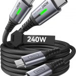INIU 240W USB C Kabel, [2 Stück 2m] PD Schnellladekabel USB C auf USB C Kabel, Nylon Geflochten Ladekabel USBC für iPhone 17 16 15 Pro Max Samsung Galaxy S25 S24 Ultra Pixel 10 9a iPad Pro MacBook Air4,31€ statt 13,99€➡️ https://www.amazon.de/dp/B0BR3L78XN/?tag=preisfehlerheute-21