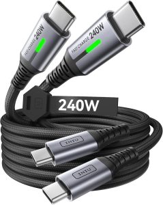 INIU 240W USB C Kabel, [2 St&uuml;ck 2m] PD Schnellladekabel USB C auf USB C Kabel, Nylon Geflochten Ladekabel USBC f&uuml;r iPhone 17 16 15 Pro Max Samsung Galaxy S25 S24 Ultra Pixel 10 9a iPad Pro MacBook Air4,31&euro; statt 13,99&euro;➡️ https://www.amazon.de/dp/B0BR3L78XN/?tag=preisfehlerheute-21