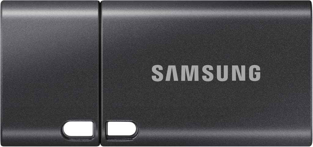 Samsung USB-Stick, USB-C, 512 GB, 400 MB/s Lesen, 110 MB/s Schreiben, USB 3.2 Gen1 Flash Drive für Notebooks, Tablets und Smartphones, Titan Gray, MUF-512DA4/APC