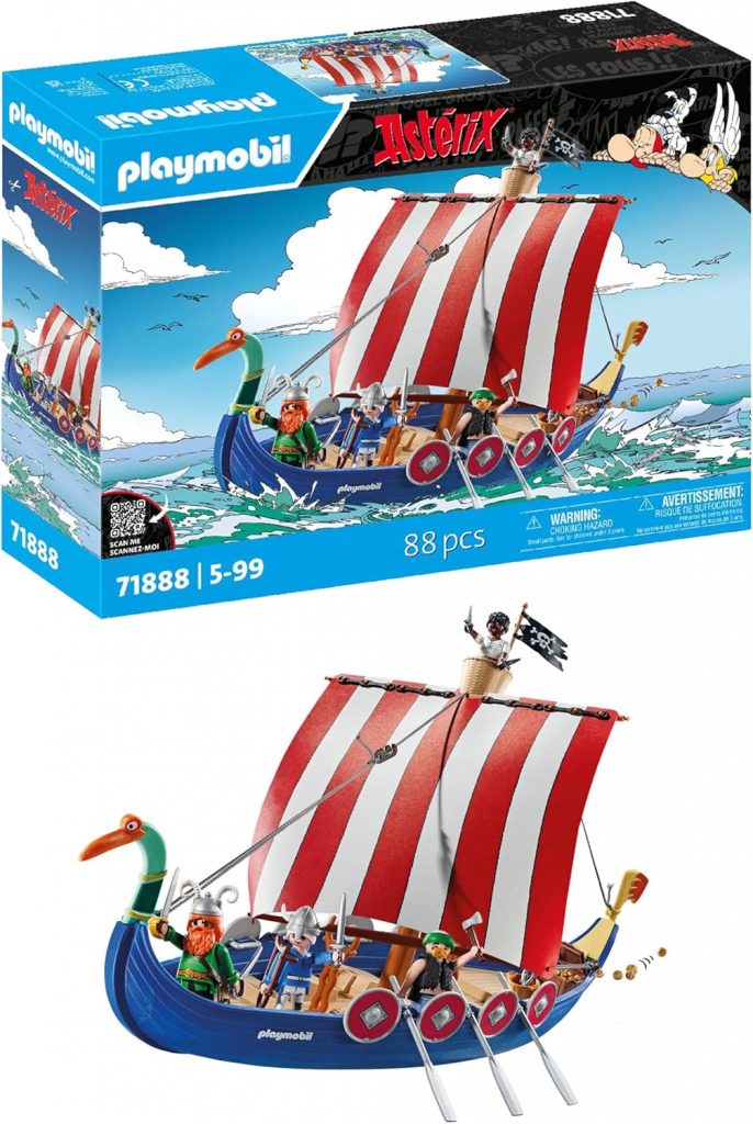 PLAYMOBIL Asterix Piratenschiff Asterix Spielset Piratenschiff Spielzeug Asterix und Obelix Abenteuer Spielzeug für Kinder ab 5 Jahren 71