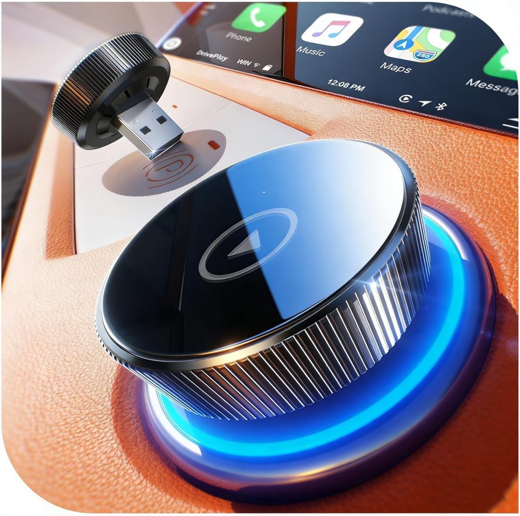 Cleviton für Apple Carplay Wireless Adapter, 2.Generation, Auto-Verbindung…