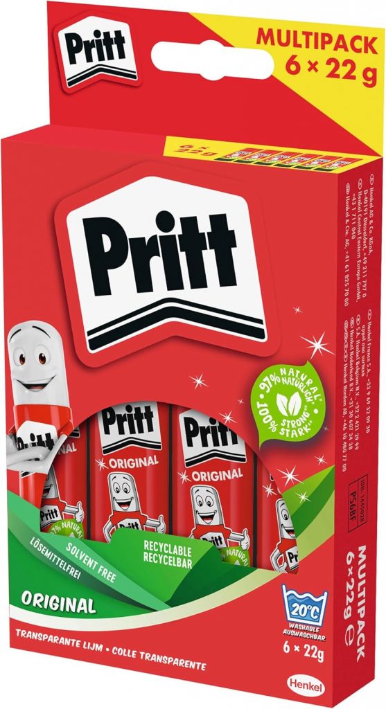 Pritt Klebestift, sicherer und kinderfreundlicher Kleber für Kunst und…