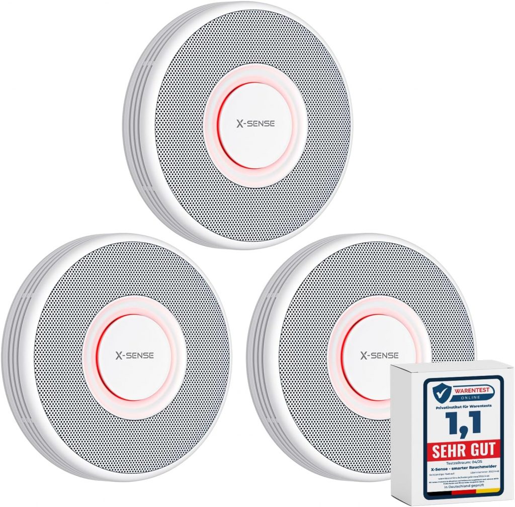 X-Sense Smarter Rauchmelder WLAN mit Sprachausgabe und 17 Standorten…