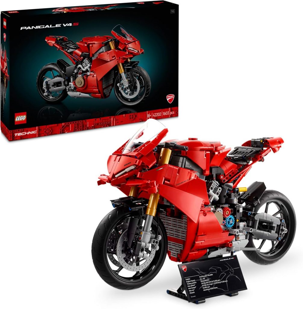 LEGO Technic Ducati Panigale V4 S Motorrad, baubares Motorradmodell, Bausets für…