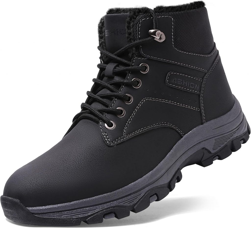 Littleplum Herren Winterschuhe Trekking Outdoor Boots Wanderstiefel Warm Gefüttert Schneestiefel Winter Laufschuhe…