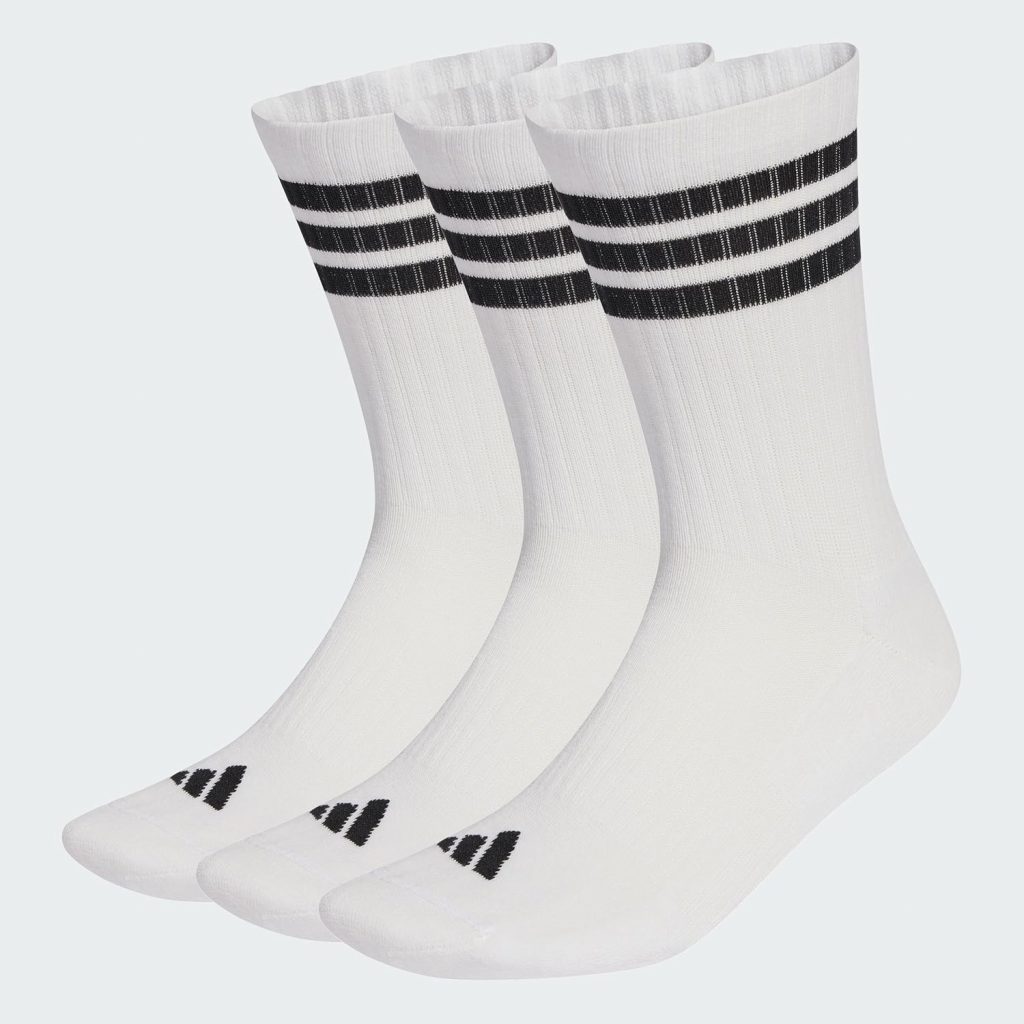 adidas Unisex 3STRIPES CUSHIONED SPORTSWEAR CREW SOCKS 3 PAIR PACK…