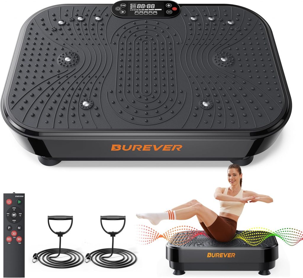 Vibrationsplatte, Burever Vibration Plate 150W, Leise Fußmassage, Muskelaufbau…