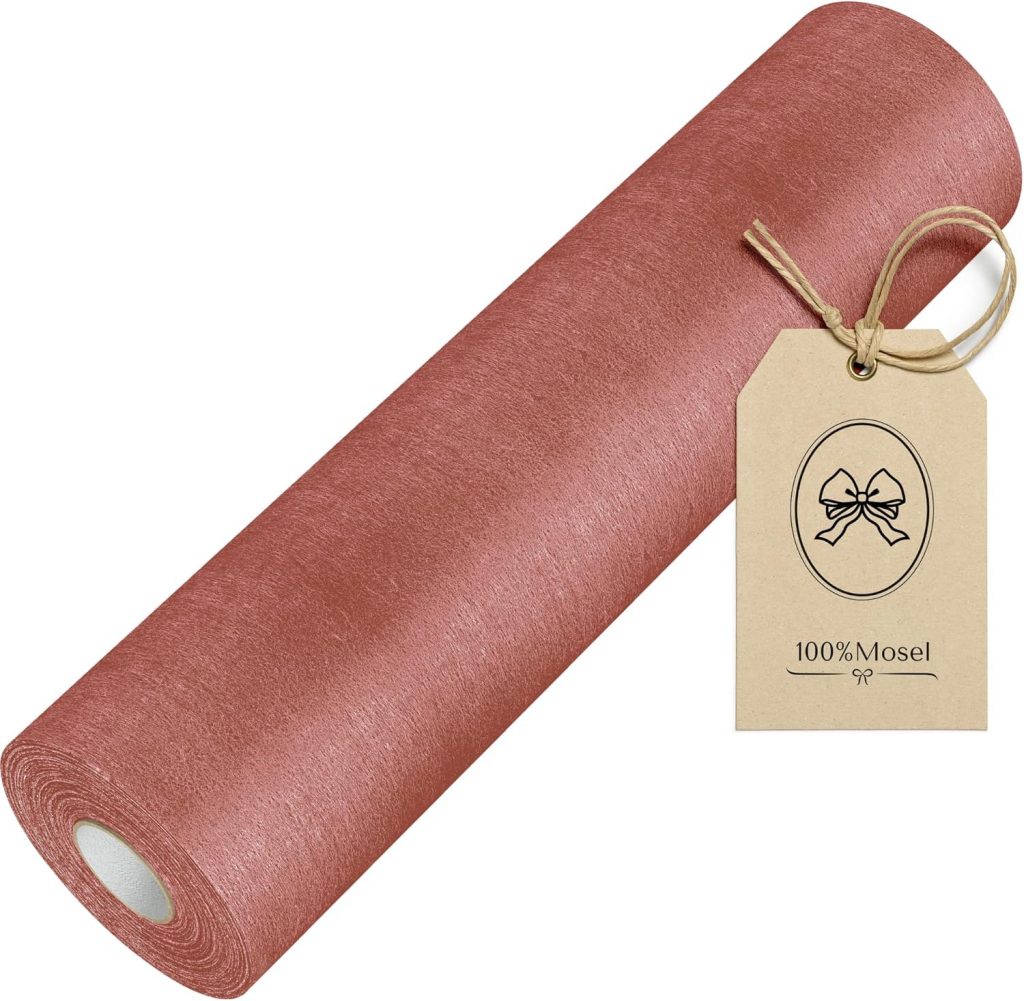 10Mosel Vlies Tischläufer, in Altrosa / Dusky Pink (30 cm x 25 m), dekoratives…