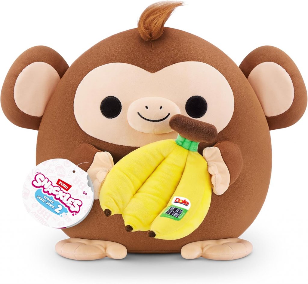 Snackles, Series 2, Monkey (Dole, Banana), Kuschelig-weiches, beruhigendes, 35…