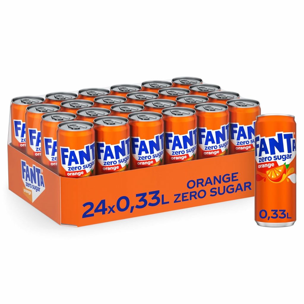 Fanta Zero Orange – fruchtig-spritzige Limonade mit klassischem…