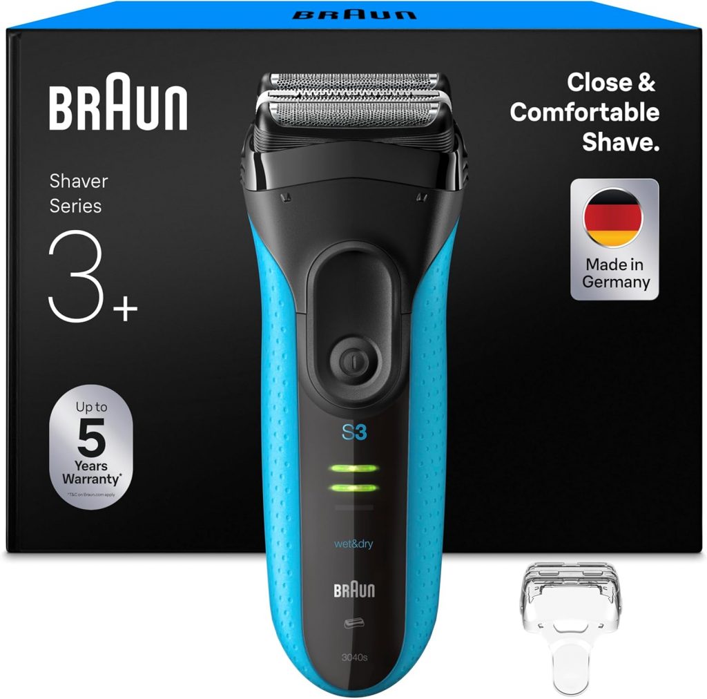 Braun Series 3+ Rasierer Herren Elektrisch, Elektrorasierer, 3 Flexible Klingen…