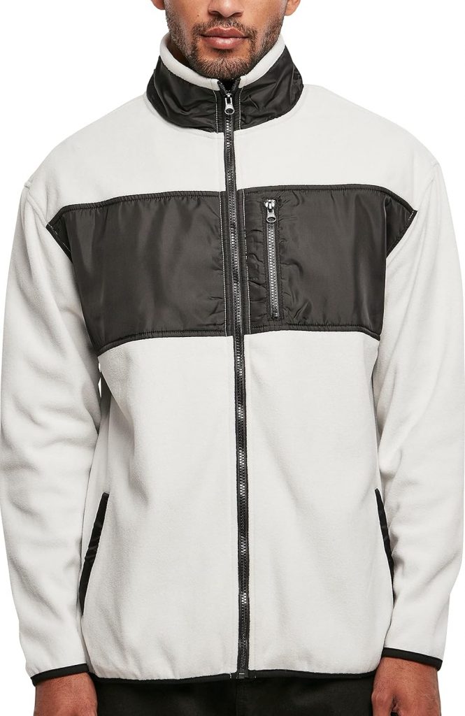 Urban Classics Herren Patched Micro Fleece Jacket M wolfgrey