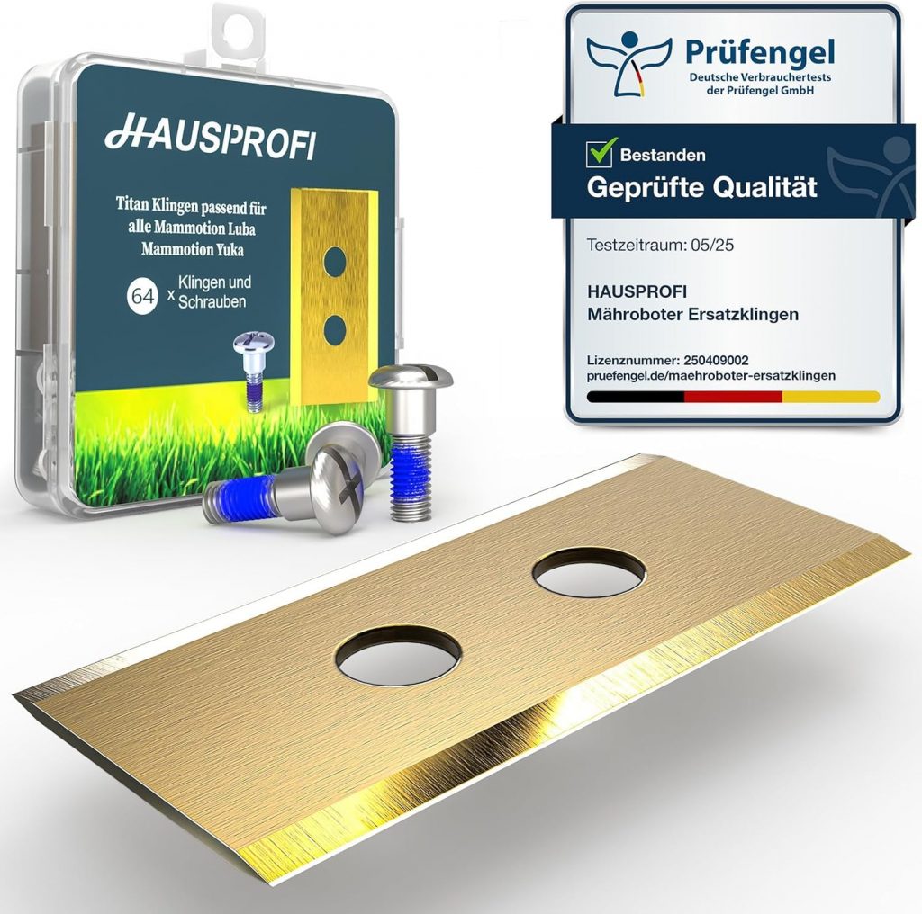 HAUSPROFI 64x Titan Ersatzklingen Ersatzkmesser für Mammotion LUBA 1/2 AWD…