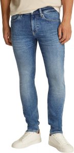 Calvin Klein Herren Jeans Hose Skinny Fit, Blau (Denim Light), 36W/32L