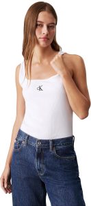 🤴 Calvin Klein Damen Tank Top Ck Rib Tank Top Rundhalsausschnitt
