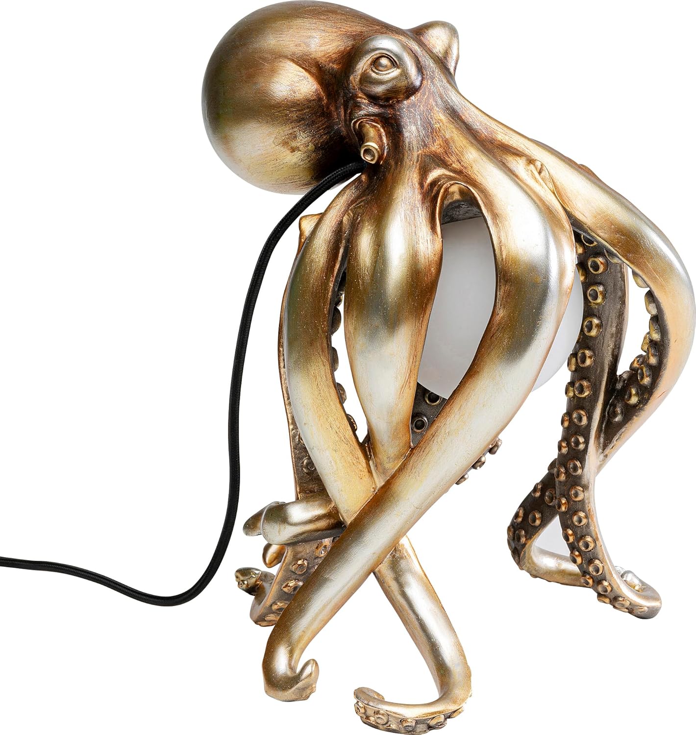 Kare Design Tischleuchte Animal Octopus, Gold, 34x22x26 cm, Tischlampe, Nachttischlampe, Oktopus Motiv, Leuchtmittel…