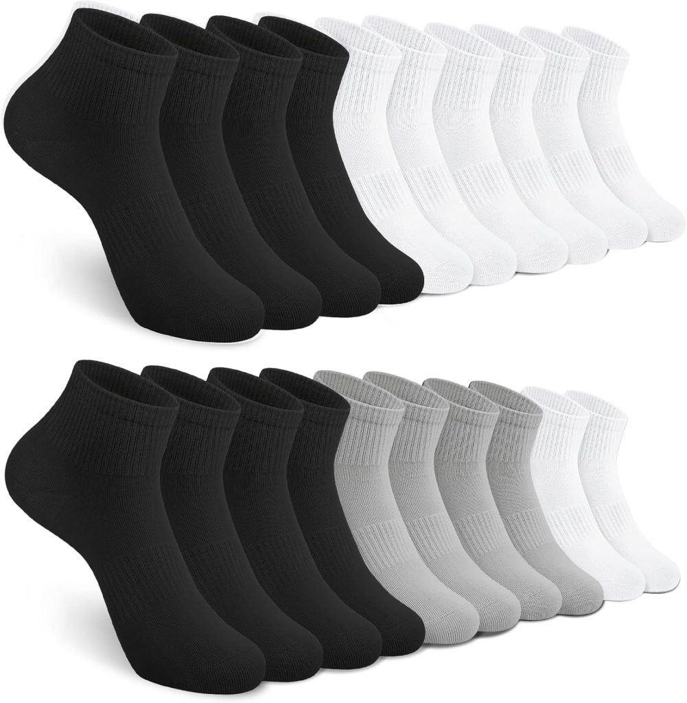 Tialfas Sneaker Socken Damen 39-42, 10 Paar Baumwolle Sportsocken Herren Unisex…