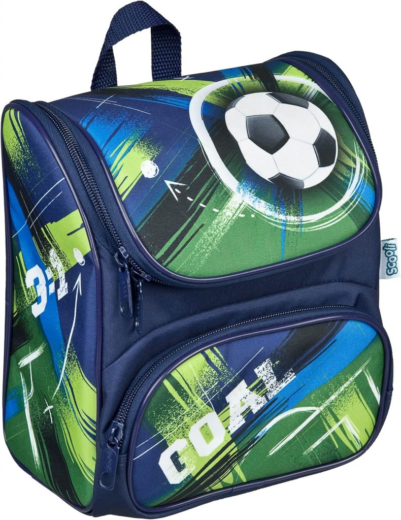 Scooli – CUTIE Vorschulranzen Soccer Champ – Hauptfach und Vortasche – gepolsterte Träger und Rücken – Ideal für Kinder ab 3 Jahren