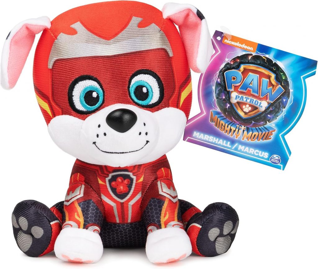 GUND PAW Patrol Der Mighty Kinofilm Marshall, 15 cm – original Plüschtier zum Kinofilm 2023, ideal zum Nachspielen der Kinoabenteuer und als Lieblingskuscheltier, Spielzeug für Kinder ab 1 Jahr