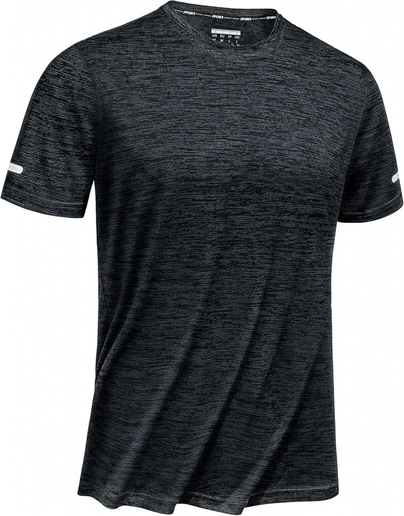 TACVASEN Herren Meliert Sport T-Shirts Kurzarm Schnelltrocknend Laufshirts Funktionsshirts Sportshirt mit…