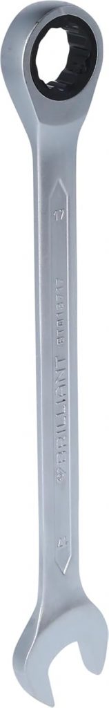 BRILLIANT TOOLS BT013717 Ratschenringschlüssel, 17 mm [Powered by KS TOOLS]