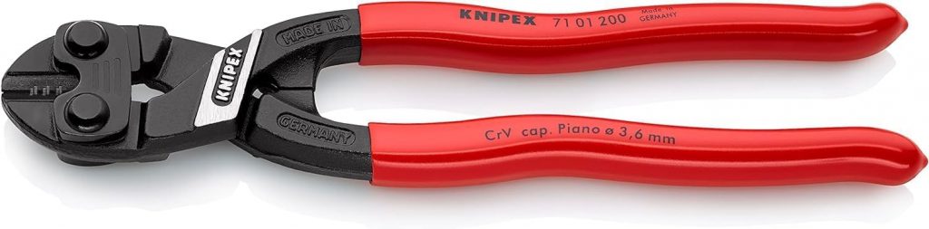 KNIPEX CoBolt Kompakt-Bolzenschneider mit Kunststoff überzogen 200 mm, 71 01