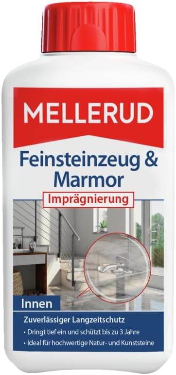 MELLERUD Marmor & Feinsteinzeug Imprägnierung | 1 x 0,5 l | Effizientes Mittel zum Schutz vor Verschmutzungen von Natur- und Kunststeinen im Innen- und Außenbereich8,32€ statt 19,99€➡️ https://www.amazon.de/dp/B006289KVY/?tag=preisfehlerheute-21