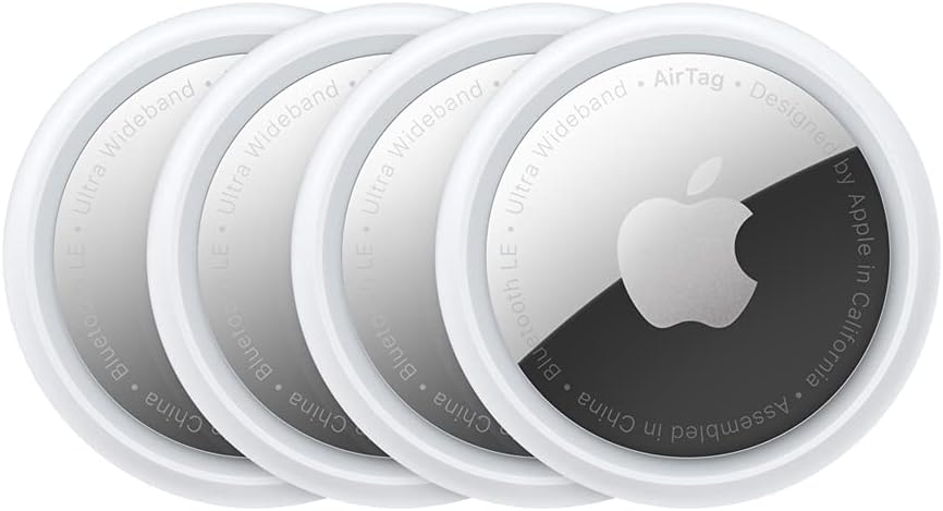 Apple AirTag (1. Generation) 4er Pack – Finde und behalte Deine Sachen im Blick…