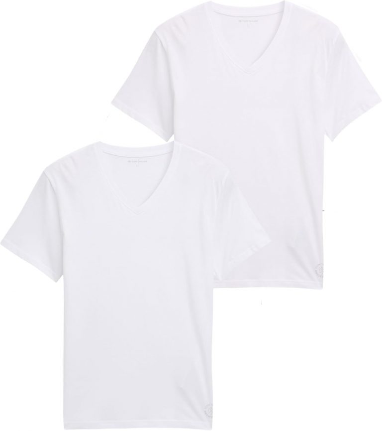 TOM TAILOR Herren T-Shirt mit V-Ausschnitt im Doppelpack, 20000 - White, S6.90€ ➡️ https://www.amazon.de/dp/B00KGWMF28/?tag=preisfehlerheute-21