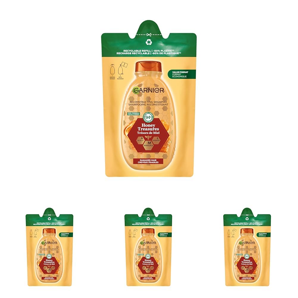 Garnier Wahre Schätze Shampoo Nachfüllpack Honig Schätze (Packung mit 4)4,00€
