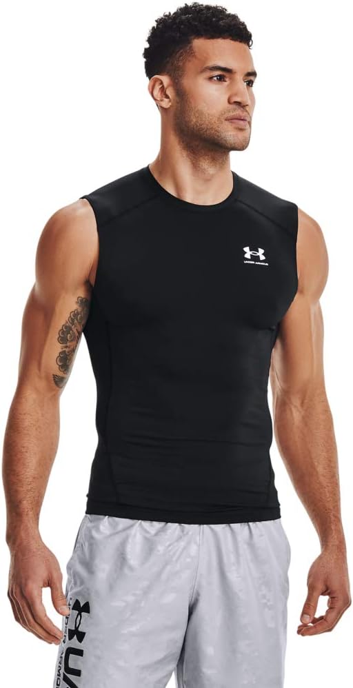 Under Armour Baselayer HG Comp Tanktop Weiß Herren