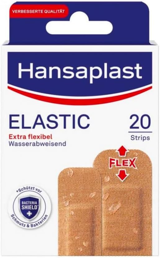 Hansaplast Elastic Pflaster (20 Strips), Wundpflaster für Gelenke und viel bewegte Körperstellen, flexibles Verbandsmaterial mit extra starker Klebkraft1,60€ statt 2,69€➡️ https://www.amazon.de/dp/B08WHSM9Y2/?tag=preisfehlerheute-21